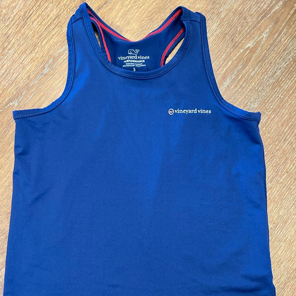 Girls Vineyard Vines Navy Blue Sleeveless Top